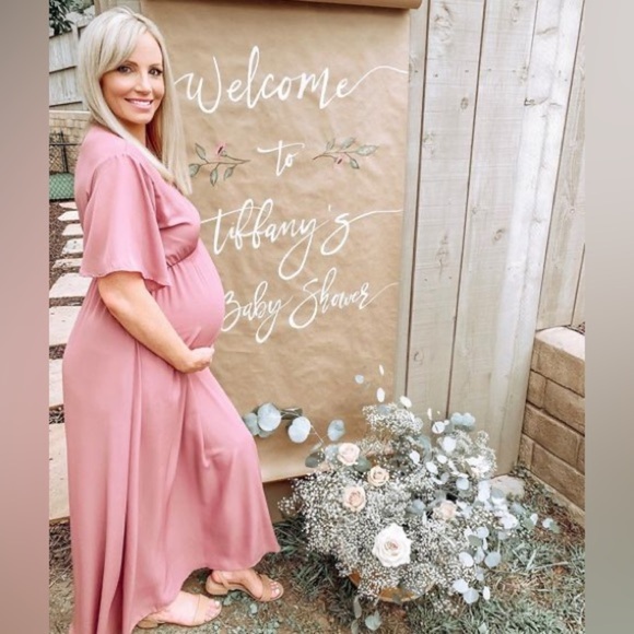 Pinkblush Dusty Rose Maxi Dress - Picture 6 of 7